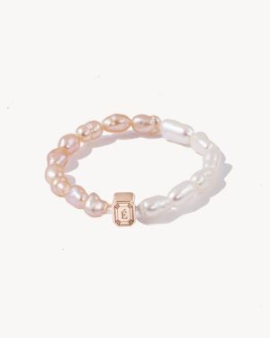 Rose Duo Seed Pearl Ring